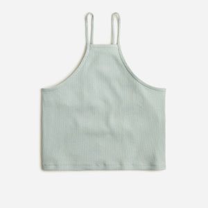JCREW Vintage rib cropped halter tank - XS